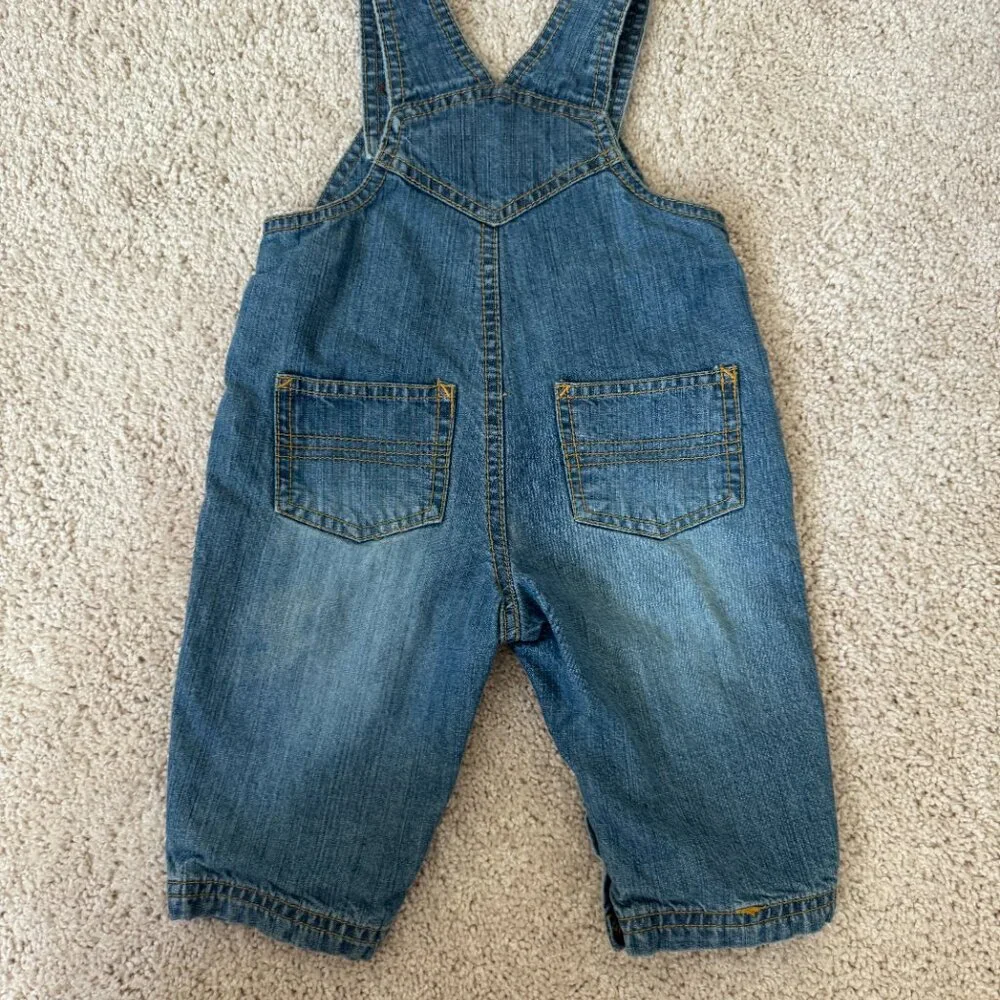 The Children’s Place Denim Overalls | 6–9 Months | Good Condition - Picture 4 of 4